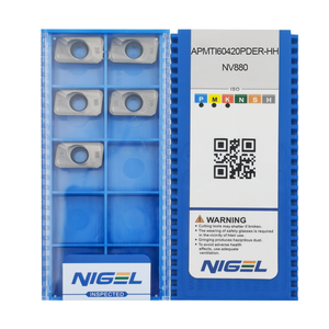 Insertos de fresado de carburo de tungsteno Apmt 1604, gran oferta, marca Nigel NV880, insertos de corte de carburo sólido - Product Image 2
