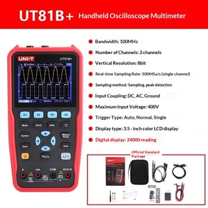 Osciloscopio Portátil UNI-T UT81A+/B+/D+, Multímetro, Generador de Señales UTD1050DL, Frecuencia de Muestreo de 250 MS/s, UT81A+, UT81B+, UT81D+ Avanzado - Product Image 2