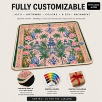 Tapis de Mahjong Américain en Caoutchouc Naturel de 31,5 Pouces, Style Français, Durable et Tendance, Réduction du Bruit, OEM ODM, Idéal pour un Cadeau
