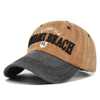 Gorra de Béisbol Ajustable Estilo Polo Vintage, de Algodón Desgastado, con Bordado