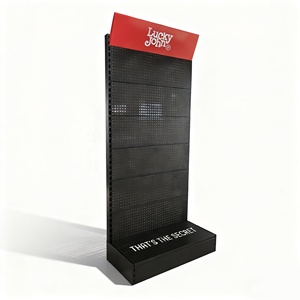 Estante de tiendas de hardware personalizado, estante de almacenamiento de herramientas, soporte de exhibición de herramientas de tablero de clavijas de pie de metal - Product Image 1