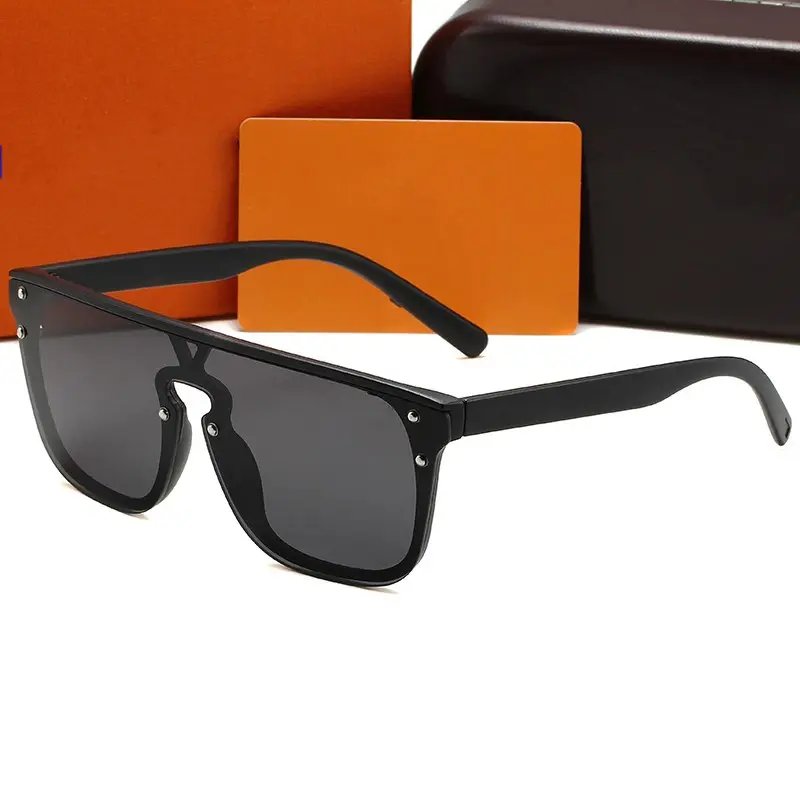 Grosir kacamata hitam persegi Retro Vintage Pria Wanita 2330 mewah bingkai besar kacamata hitam nuansa bermerek