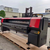 Impresora de Gran Formato Mimage de Alta Velocidad Konica 512i de 10 pies (3.2m) para Impresión de Lonas y Pancartas Flexibles con Tinta Solvente