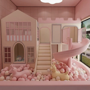 Attrezzature per Giochi Morbidi per Bambini, Parco Giochi al Coperto per Residenze, Caffetterie e Ristoranti con Comoda Piscina di Palline - Product Image 1