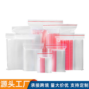 Jczfd04 Transparent Pe <b>Zipper</b> <b>Bags</b> Thickened Food Grade Resealable Packaging For <b>Storage</b> And Shipping - Product Image 3