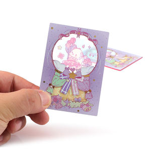 Cartes à collectionner personnalisées avec logo imprimé, jolies cartes de personnages <span class=keywords><strong>pastel</strong></span>, finition brillante personnalisée, ensemble de cartes d'art - Product Image 1