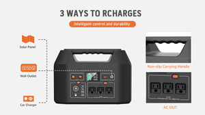 <strong>Multi</strong>-<strong>Function</strong> Portable <strong>Power</strong> Station Rechargeable 1000W Solar Generator Lifepo4 Battery Charging Station - Product Image 3