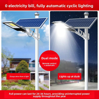 Lampe solaire LED haute puissance 6V CC à télécommande, étanche IP65, en alliage d'aluminium, pour extérieur, avec poteau, garantie 2 ans