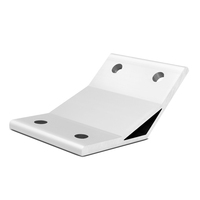 Vente en gros Fixation en forme de L Support d'angle à 135 degrés Connecteur Gousset Support d'angle renforcé en métal pour profilé en aluminium à fente en T