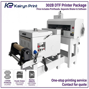 Impresora DTF 302b de 2 cabezales Xp600, tamaño 420 mm, todo en uno, compacta, de escritorio, para camisetas, pequeños negocios, hogar, impresora DTF 302b 1. Costo - Product Image 1