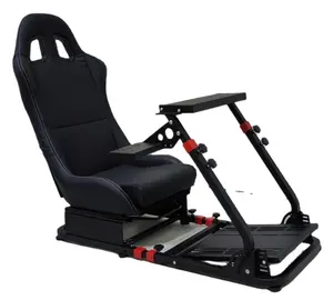 Set pedal mengemudi braket kursi roda kemudi kualitas tinggi Set Monitor mobil Simulator balap game berdiri