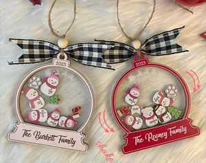 2024 Tùy Chỉnh Bằng Gỗ Cây Giáng Sinh Trang Trí Món Quà Giáng Sinh Cá Nhân Snowman Gia Đình Bằng Gỗ Giáng Sinh Trang Trí - Product Image 5