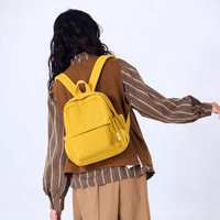 Tas Ransel Kecil Corduroy Wanita 2025 Musim Dingin Gaya Jepang Baru Kasual Sederhana Serbaguna untuk Perjalanan Belanja dengan Resleting Tahan Aus