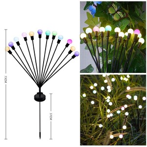 ไฟสวนโซลาร์เซลล์กันน้ำ IP65 รุ่น NJ003 ดีไซน์รูปดาว 6/8/10 หัว พร้อมหลอดไฟ LED รุ่น NJ003 ใช้พลังงานลม - Product Image 1
