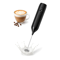 Mousseur à café électrique en acier inoxydable, type C, recharge USB, sans fil, portable, mousseur automatique pour café, mousseur à lait