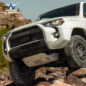 Передняя скользящая пластина из алюминиевого сплава для 4 направляющих 2014-2020 Нижняя T-RD скользящая пластина серебряных пластин - Product Image 3