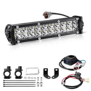 Barre lumineuse LED de 7 pouces pour moto tout-terrain, phare LED étanche à levier avant, lampe de montage pour conduite nocturne, utilisation hors route - Product Image 1