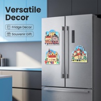 Imán de Resina con Logotipo Personalizado de Tallinn, Ciudad Vieja Medieval de Estonia, Recuerdo Único, Decoración para el Hogar, Pieza Artística para Refrigerador