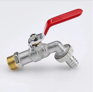 Robinet de jardin en laiton, robinet extérieur avec connecteur G1/2" entrée, G3/4" sortie, robinet à bille extérieur résistant au gel -10 - Product Image 2