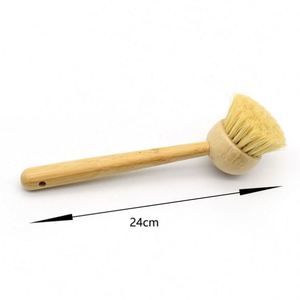 Wholesale Kitchen <b>Brushes</b> Long Handle Sisal Fiber Pot <b>Bottle</b> Scrub Cleaning Dish <b>Brush</b> - Product Image 3