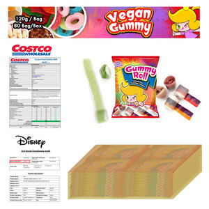 MINICRUSH Nutritious Gummy Candy <strong>Fruit</strong> <strong>Roll</strong> <strong>Ups</strong> 120g in Bag - Product Image 4