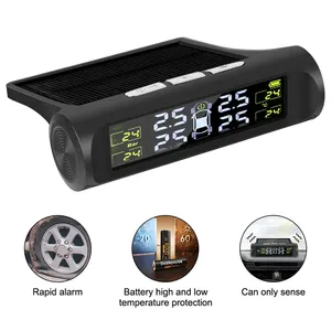 <span class=keywords><strong>Sensor</strong></span> <span class=keywords><strong>TPMS</strong></span> para coche, sistema de control de presión de neumáticos, sistema de alarma de seguridad de presión de neumáticos de rueda automática, pantalla LCD Digital de batería - Product Image 2