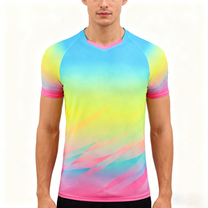 เสื้อยืดแบดมินตันผ้าโพลีเอสเตอร์แบบแห้งเร็ว ระบายเหงื่อได้ดี รุ่นใหม่ สำหรับผู้ชายและผู้หญิง เหมาะสำหรับวิ่งออกกำลังกายกลางแจ้งและเล่นกีฬาฤดูร้อน - Product Image 5