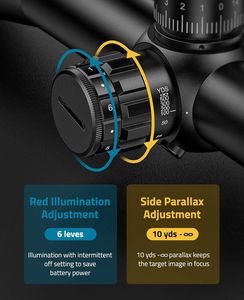Mira Telescópica CVLIFE BearPower 5-25x50 FFP con Puesta a Cero para Caza Táctica de Largo Alcance y Actividades al Aire Libre - Product Image 5