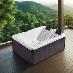 Bain à remous de luxe moderne en acrylique Shell Outdoor Swim Spa avec bain à remous pour quatre espaces de bien-être extérieurs en plastique - Product Image 3