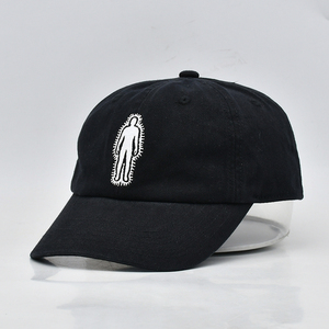 หมวกแก๊ปผ้าฝ้ายสีดำแบบเป็นมิตรกับสิ่งแวดล้อมสำหรับกิจกรรมกลางแจ้ง หมวกแก๊ปทรงพ่อ สีดำ หมวกแก๊ปทรงพ่อแบบยั่งยืน ขายส่ง - Product Image 5