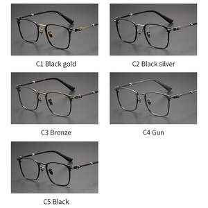<span class=keywords><strong>MO</strong></span>.SC-16 Nuevas Monturas de <span class=keywords><strong>Gafas</strong></span> de Titanio de Lujo Hechas a Mano en Japón, Estilo Moderno de Alta <span class=keywords><strong>Calidad</strong></span> para Adultos, Lentes de Acetato para Lectura - Product Image 5