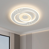 Luces LED de techo modernas para el hogar y la Oficina con diseño de control remoto Fuente de alimentación de CA Base de metal para sala de estar y comedor