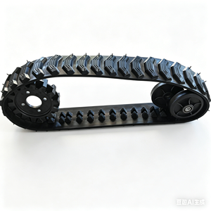 Chenilles en <span class=keywords><strong>caoutchouc</strong></span> pour mini-excavatrice, motoculteur, souffleuse à neige, tondeuse à gazon, machines de construction et agricoles - Product Image 3