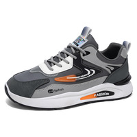 Chaussures de sport imperméables en cuir pour l'automne, chaussures décontractées tendance et polyvalentes, chaussures de course à semelle souple antidérapante