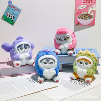 Porte-clés en peluche chaton, chat, requin, chat kawaii, animaux en peluche, petits chats, breloque de sac