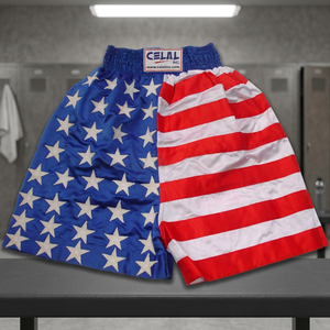 Celal Inc Pantalones Cortos Tejidos con Estampado de Bandera Americana para Hombre, Tallas Grandes, con Cordón Ajustable, Cintura Media, Estilo Casual, Secado Rápido, 100% Poliéster - Product Image 3