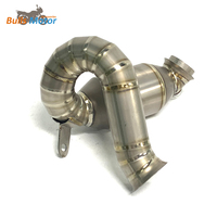 Pipa Katalis Knalpot Titanium Alloy Power Bomb dengan Sensor O2 untuk KTM 790 890 ADV DUKE