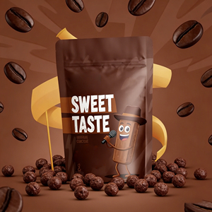 Bolsa de Embalaje de Alimentos con Cierre Zip, Tipo Doypack, Personalizada con Logotipo, de Grado Alimenticio, para Galletas, Frutos Secos, Gomitas y Dulces - Product Image 3