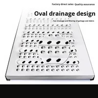Grille de drain rectangulaire moderne personnalisée en acier inoxydable, antidérapante et facile à nettoyer, pour cuisine, baignoire, salle de bain et drain extérieur