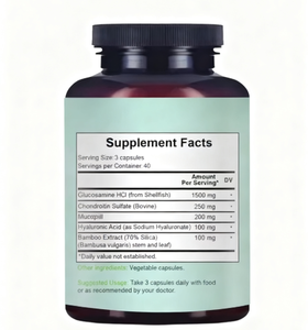 Cápsulas de Suplementos Vitamínicos para el Soporte Articular OEM para el Alivio del Dolor de Rodilla y la Salud de las Articulaciones, 120 Cápsulas por Botella para Adultos - Product Image 4