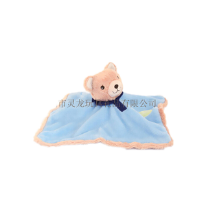 Manta para dormir infantil personalizada, edredón de felpa de conejo azul, Animal de dibujos animados, conejo de peluche, toalla de Saliva - Product Image 2