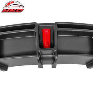 Lèvre de pare-chocs arrière pour Tesla Model 3 2017-2023, style IKON, diffuseur noir mat avec LED, accessoires automobiles - Product Image 6