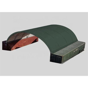 Tente de stockage extérieure préfabriquée en treillis de tissu PVC haute résistance pour entrepôt - Product Image 4