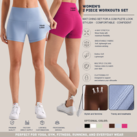 Shorts de yoga personnalisés en gros pour femmes, confortables, taille haute, effet push-up, pour la course, la gym et le cyclisme