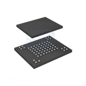 Composants électroniques à acheter en ligne chez le fabricant, W25Q128BVBAG 63 VFBGA Mémoire - Product Image 1