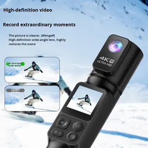 Fabrika doğrudan yüksek kapasiteli 4k Hd spor kamera kayıt fonksiyonu ile açık Vlogging için cep telefonu ile birbirine - Product Image 1