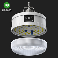 Ampoule d'urgence haute puissance 100W, lampe rechargeable, connectable directement, télécommande multi-vitesses