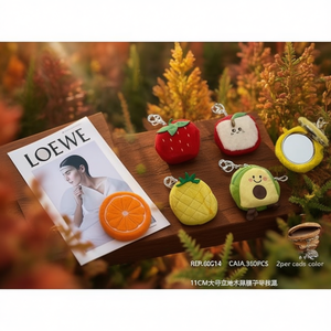 Borsa a Specchio 3D a Forma di Frutta 11Cm, Portachiavi, Astuccio per Gioielli - Product Image 3