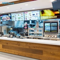 Écran d'affichage publicitaire LCD de 32 pouces, signalisation numérique, panneau de menu numérique mural suspendu pour restaurant et fast-food
