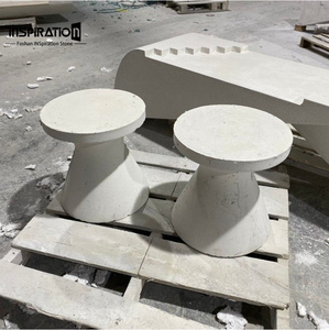Tavolino <span class=keywords><strong>da</strong></span> Caffè in Travertino Naturale con Base in <span class=keywords><strong>Legno</strong></span> Massello, Arredamento di Lusso per Esterni Resistente ai Raggi UV e Impermeabile, Produzione Diretta - Product Image 3